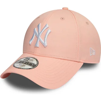 Czapki zakrzywiona róż taśma regulowana dla dziecka 9FORTY League Essential New York Yankees MLB New Era