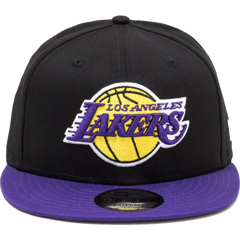 czarna-i-fioletowa-plaska-czapka-snapback-9fifty-los-angeles-lakers-nba-new-era