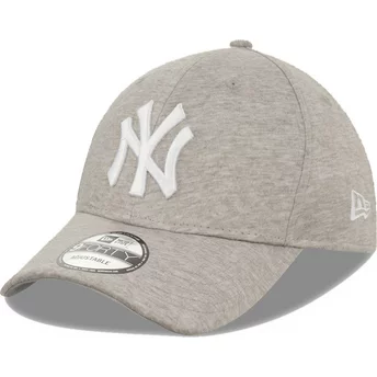 Szara, regulowana czapka z daszkiem 9FORTY Jersey New York Yankees MLB od New Era