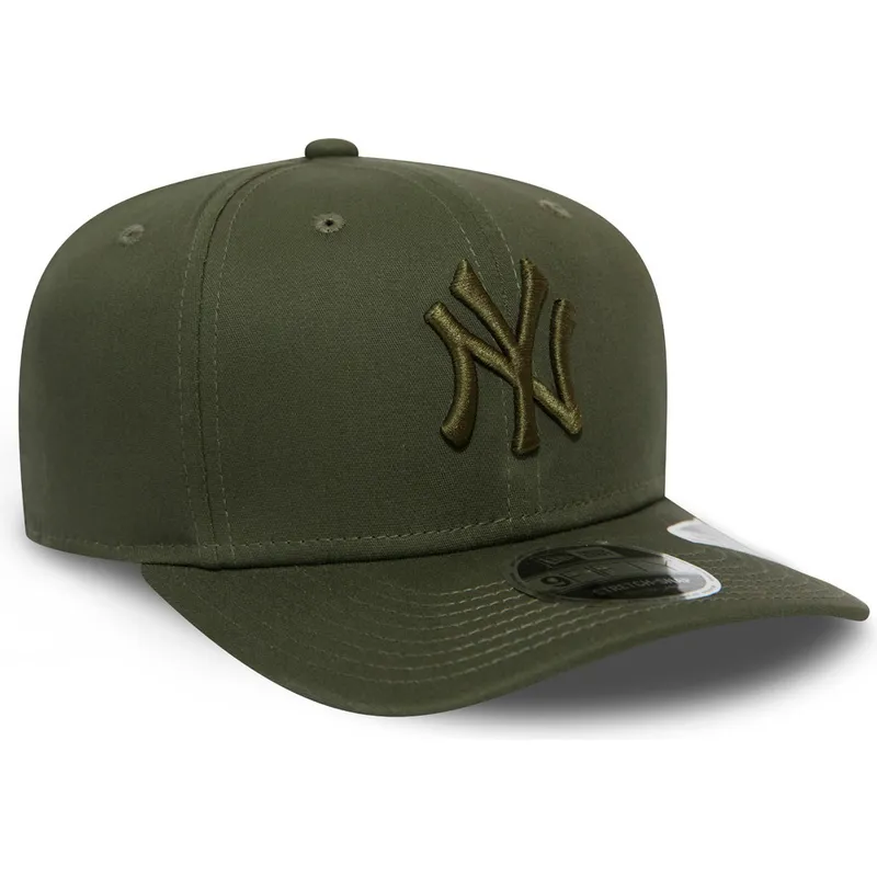 czapki-curva-zielony-snapback-9fifty-stretch-snap-league-essential-new-york-yankees-mlb-new-era