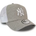 new-era-a-frame-jersey-essential-new-york-yankees-mlb-grey-and-white-trucker-hat