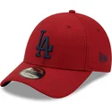 czerwona-czapka-z-zakrzywionym-daszkiem-regulowana-z-niebieskim-logo-los-angeles-dodgers-9forty-diamond-era-mlb-marki-new-era