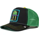 czapka-trucker-czarna-i-zielona-ptak-nierozlaczka-love-bird-twitterpated-the-farm-od-goorin-bros