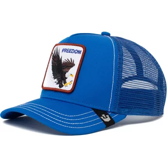 Niebieska czapka trucker z orłem Freedom Eagle The Farm od Goorin Bros.