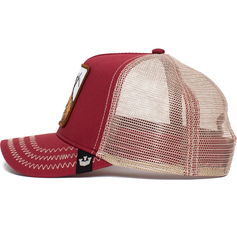 czapki-curva-czerwony-snapback-the-farm-de-goorin-bros