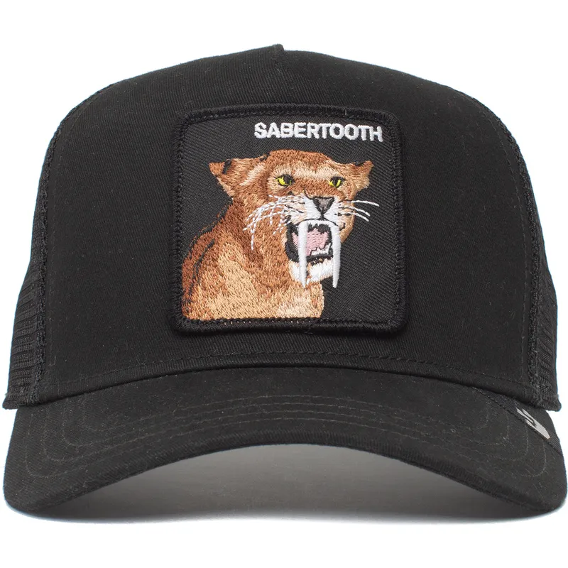 czapka-trucker-czarna-zeby-szablozebne-the-sabertooth-tiger-the-farm-od-goorin-bros