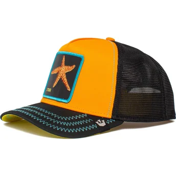 czapka-trucker-pomaranczowo-czarna-rozgwiazda-baby-i-m-a-star-the-farm-od-goorin-bros