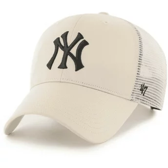 Beżowa czapka trucker MVP Branson z New York Yankees MLB marki 47 Brand
