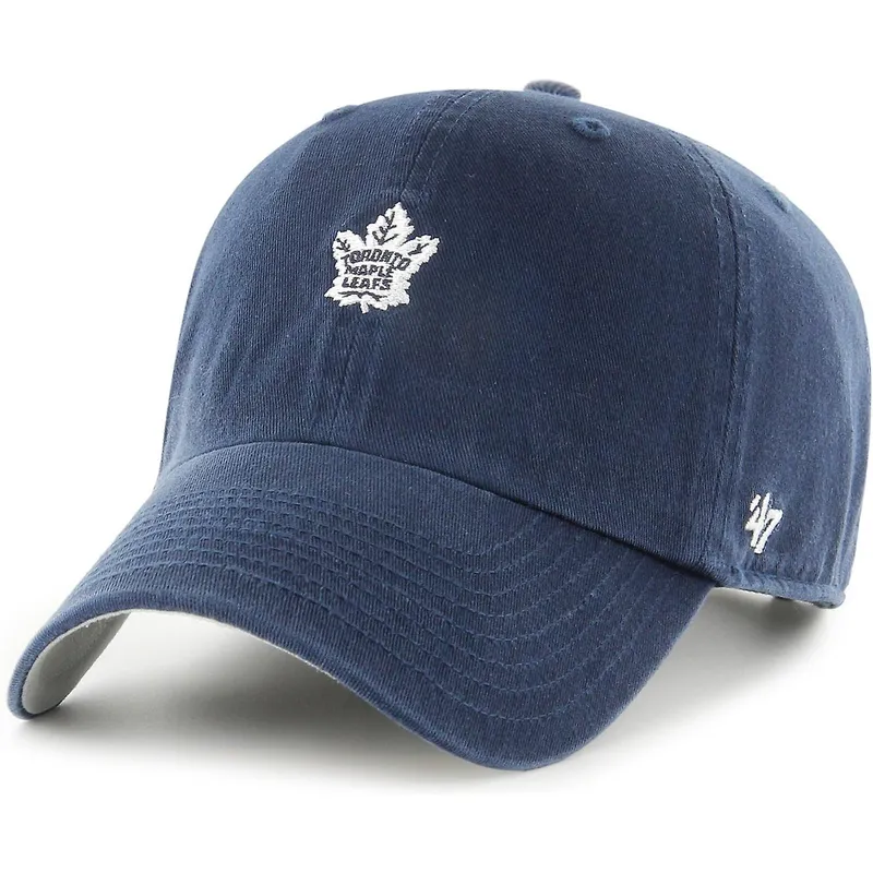 czapki-curva-granatowy-tasma-regulowana-clean-up-base-runner-toronto-maple-leafs-nhl-47-brand