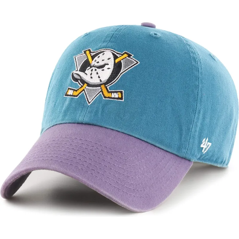 czapki-curva-niebieski-tasma-regulowana-clean-up-two-tone-anaheim-ducks-nhl-47-brand