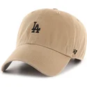 brazowa-regulowana-czapka-z-zakrzywionym-daszkiem-clean-up-base-runner-los-angeles-dodgers-mlb-od-47-brand