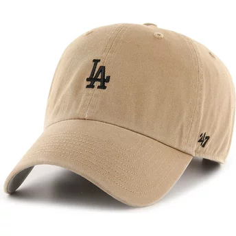Regulowana brązowa czapka z zakrzywionym daszkiem Clean Up Base Runner od Los Angeles Dodgers MLB marki 47 Brand
