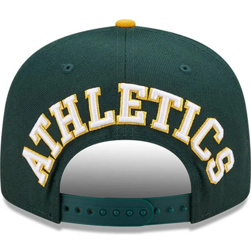 czapki-plana-zielony-snapback-9fifty-team-arch-oakland-athletics-mlb-new-era