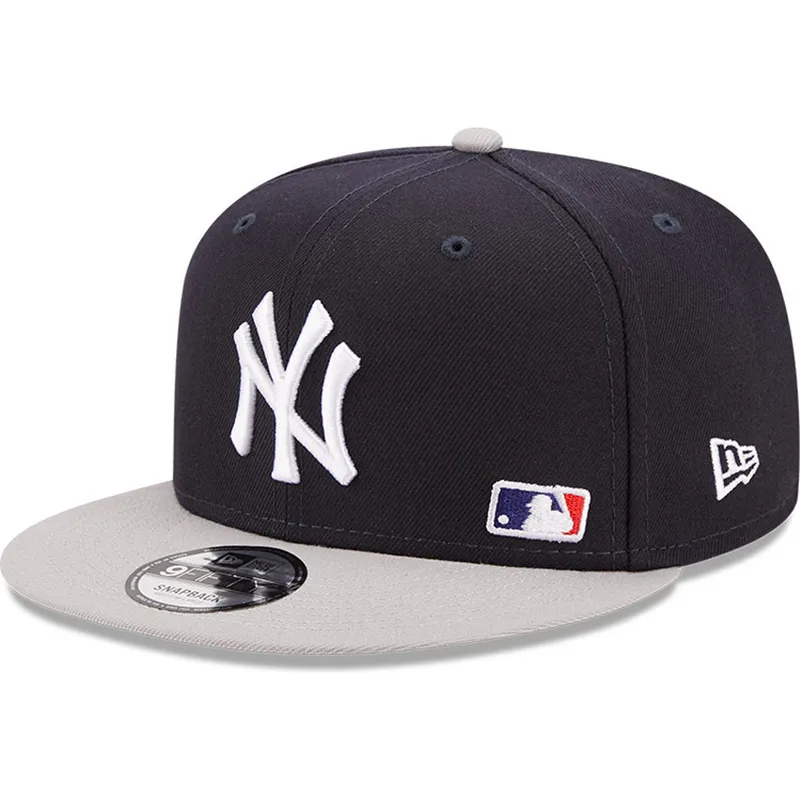 granatowo-szara-plaska-czapka-snapback-9fifty-team-arch-new-york-yankees-mlb-new-era