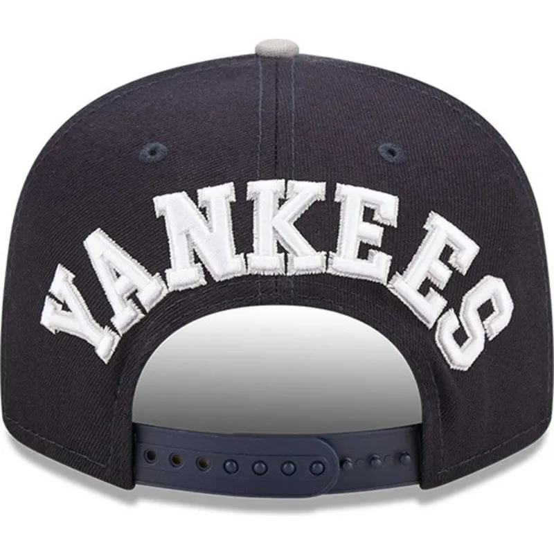 granatowo-szara-plaska-czapka-snapback-9fifty-team-arch-new-york-yankees-mlb-new-era