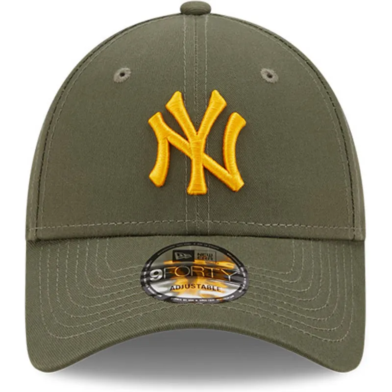 czapki-curva-zielony-tasma-regulowana-9forty-league-essential-new-york-yankees-mlb-new-era