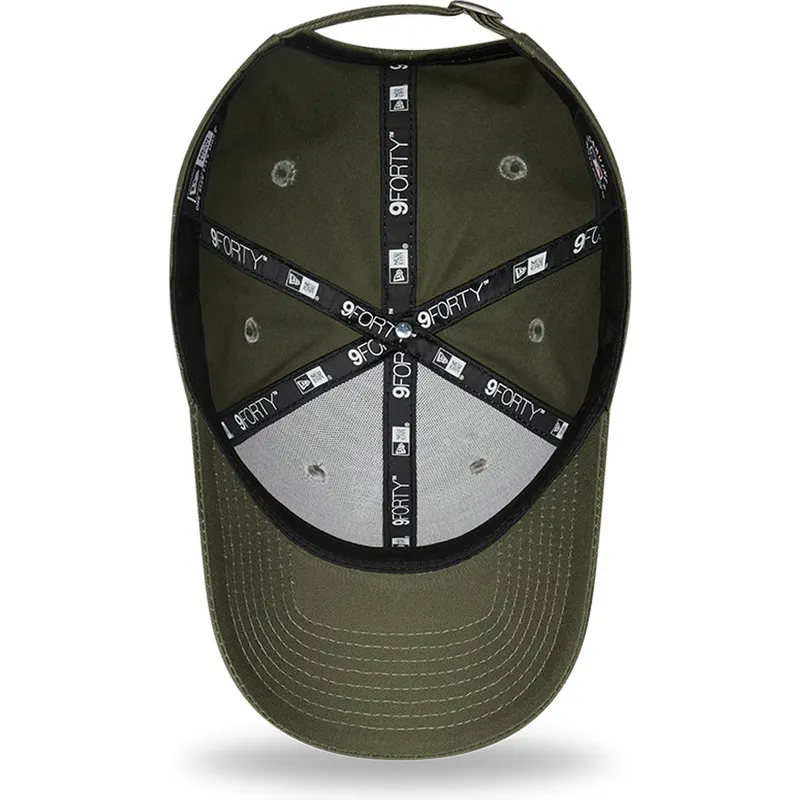 czapki-curva-zielony-tasma-regulowana-9forty-league-essential-new-york-yankees-mlb-new-era
