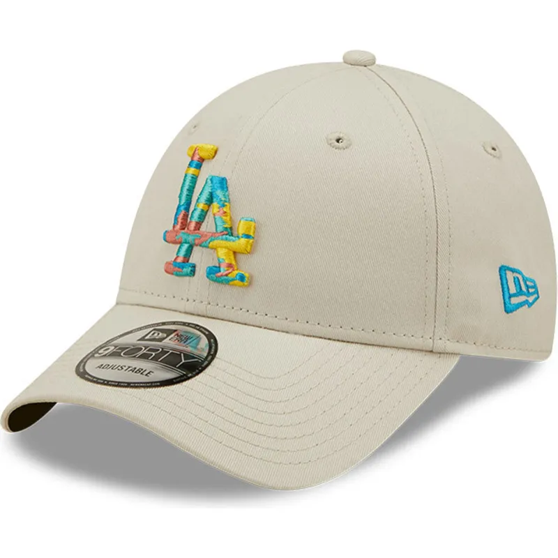 czapki-curva-szary-tasma-regulowana-9forty-camo-infill-los-angeles-dodgers-mlb-new-era