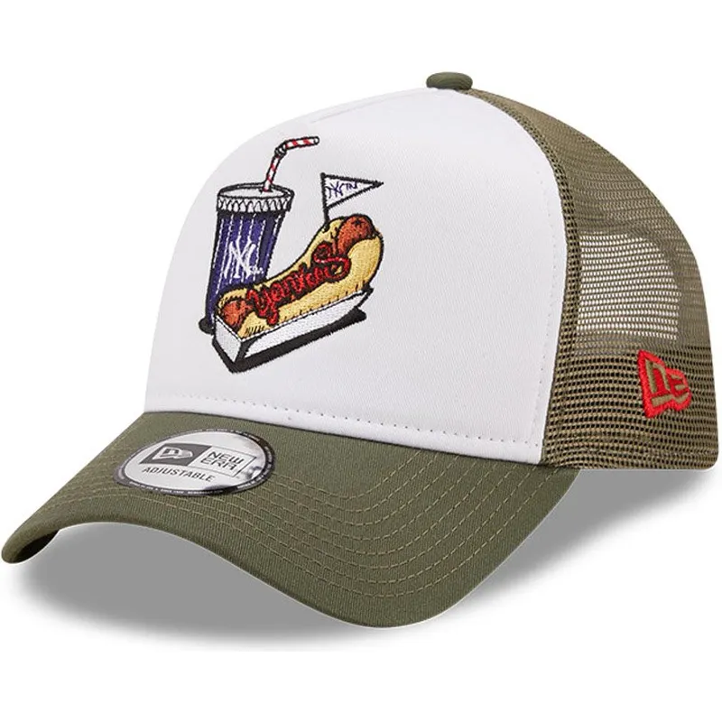 czapki-curva-bialy-snapback-a-frame-stadium-food-hot-dog-new-york-yankees-mlb-new-era