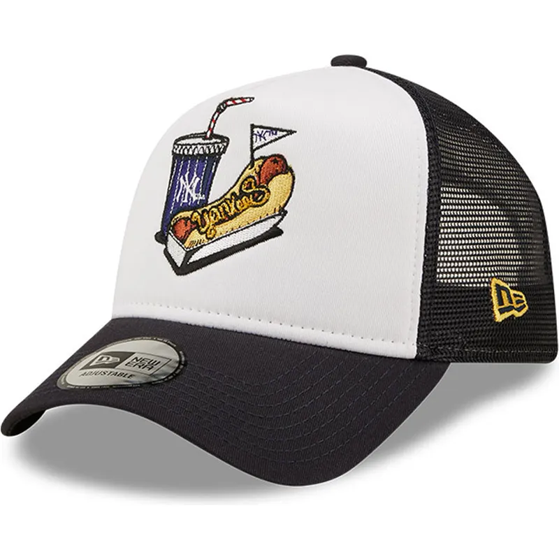 czapki-curva-bialy-snapback-a-frame-stadium-food-hot-dog-new-york-yankees-mlb-new-era