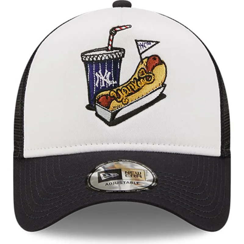 czapki-curva-bialy-snapback-a-frame-stadium-food-hot-dog-new-york-yankees-mlb-new-era