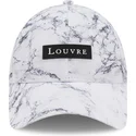 biala-regulowana-czapka-z-zakrzywionym-daszkiem-9forty-clear-marble-le-louvre-marki-new-era