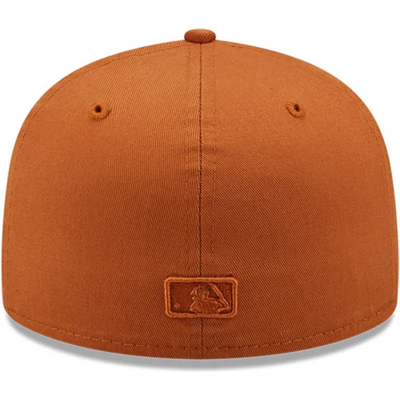 czapki-plana-brazowy-dopasowany-59fifty-league-essential-los-angeles-dodgers-mlb-new-era