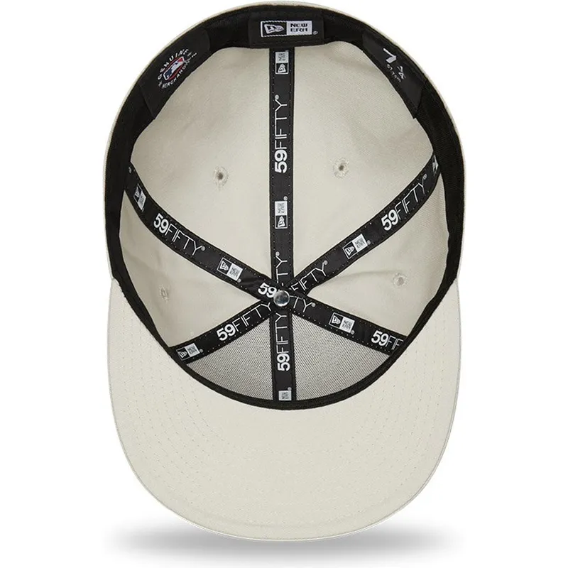 czapki-plana-szary-dopasowany-marron-59fifty-league-essential-new-york-yankees-mlb-new-era