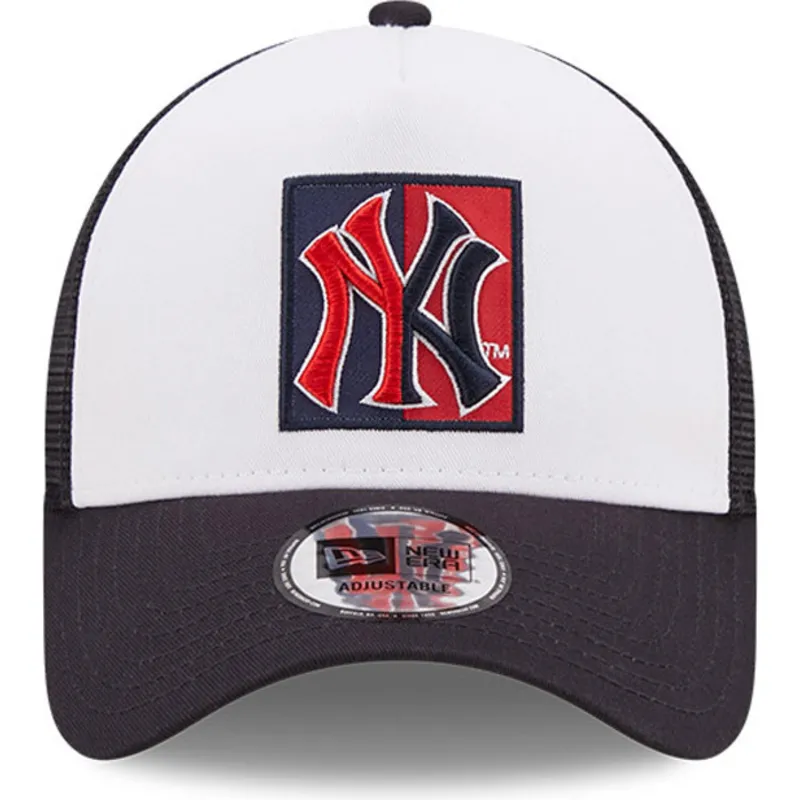 czapki-curva-granatowy-snapback-a-frame-frame-team-patch-new-york-yankees-mlb-new-era