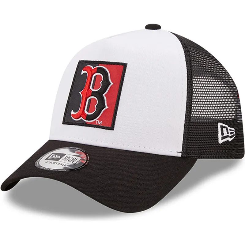 czapki-curva-czarny-snapback-a-frame-team-patch-boston-red-sox-mlb-new-era