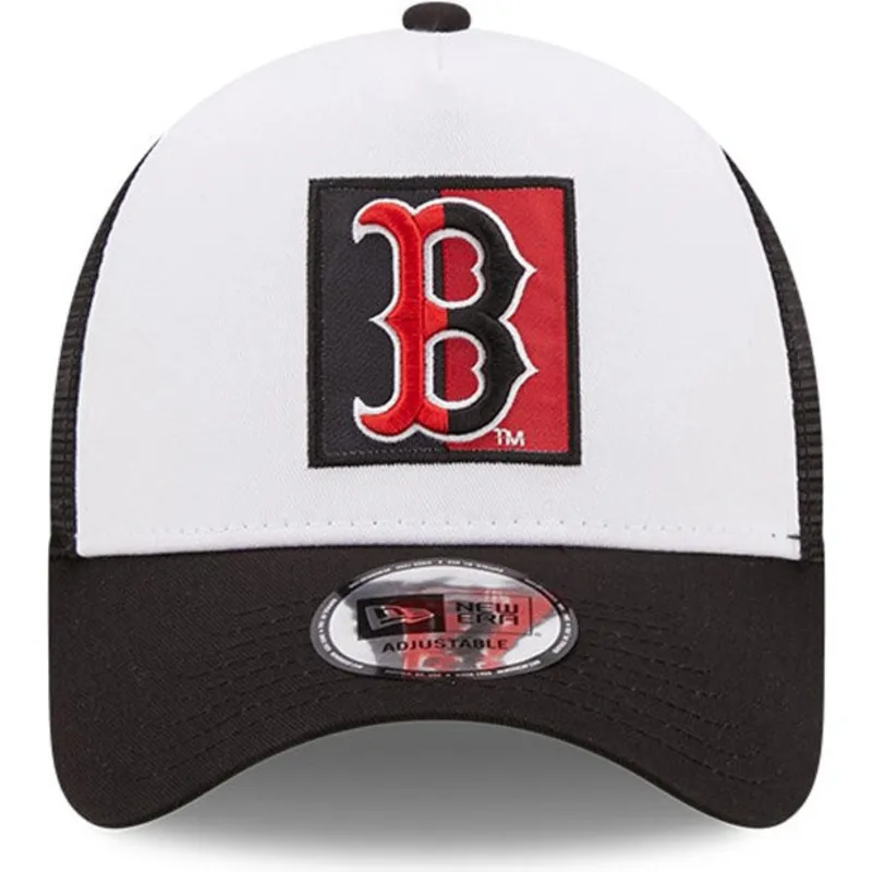 czapki-curva-czarny-snapback-a-frame-team-patch-boston-red-sox-mlb-new-era