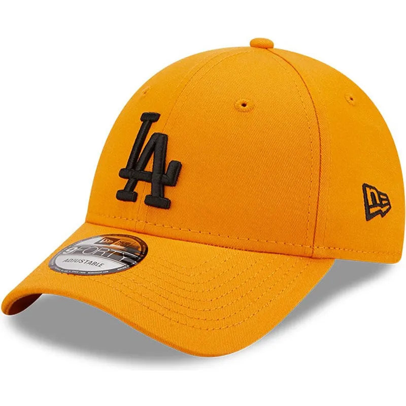 czapki-curva-pomaranczowy-tasma-regulowana-negro-9forty-league-essential-los-angeles-dodgers-mlb-new-era