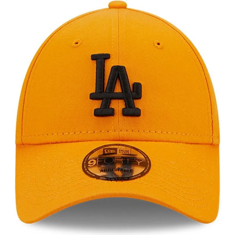 czapki-curva-pomaranczowy-tasma-regulowana-negro-9forty-league-essential-los-angeles-dodgers-mlb-new-era