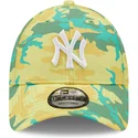 zielona-zakrzywiona-czapka-regulowana-9forty-camo-pack-new-york-yankees-mlb-od-new-era