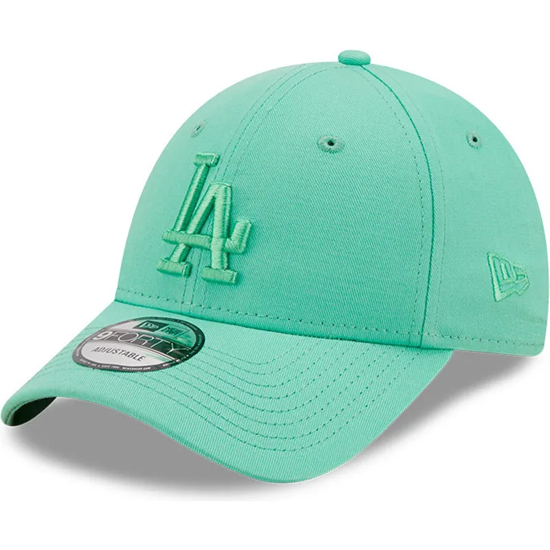 czapki-curva-zielony-tasma-regulowana-9forty-league-essential-los-angeles-dodgers-mlb-new-era
