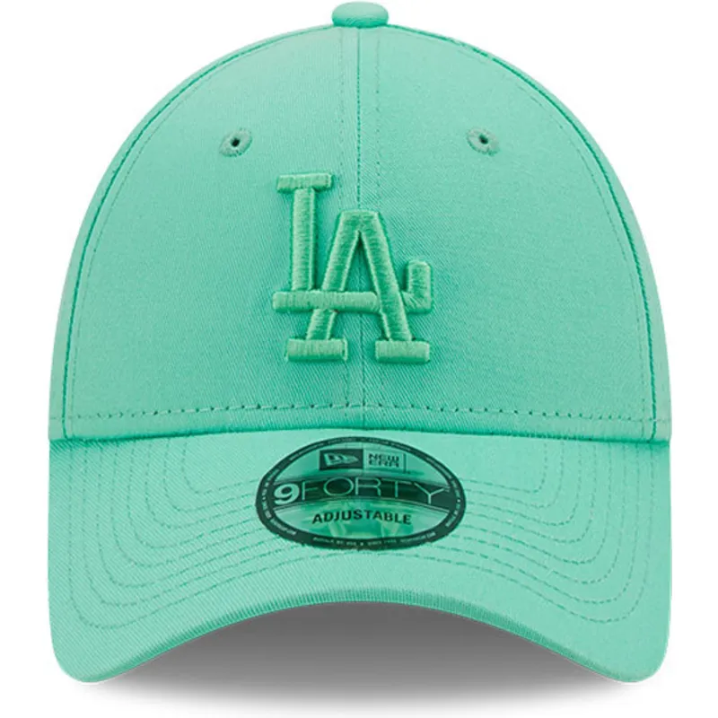 czapki-curva-zielony-tasma-regulowana-9forty-league-essential-los-angeles-dodgers-mlb-new-era
