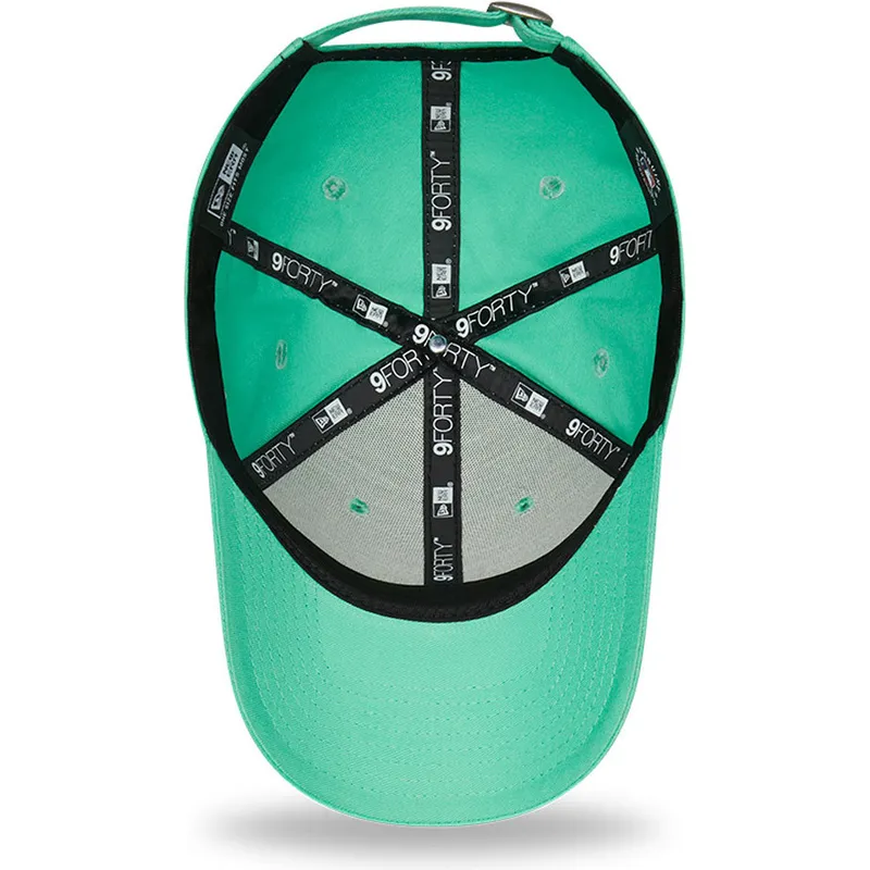 czapki-curva-zielony-tasma-regulowana-9forty-league-essential-los-angeles-dodgers-mlb-new-era