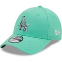 zielona-zakrzywiona-czapka-regulowana-9forty-infill-los-angeles-dodgers-mlb-od-new-era