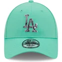 zielona-zakrzywiona-czapka-regulowana-9forty-infill-los-angeles-dodgers-mlb-od-new-era