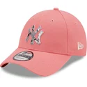 rozowa-czapka-z-zakrzywionym-daszkiem-regulowana-9forty-infill-new-york-yankees-mlb-od-new-era