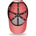 rozowa-czapka-z-zakrzywionym-daszkiem-regulowana-z-rozowym-logo-9forty-league-essential-new-york-yankees-mlb-od-new-era