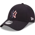 regulowana-granatowa-czapka-z-zakrzywionym-daszkiem-9forty-infill-new-york-yankees-mlb-od-new-era