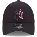 regulowana-granatowa-czapka-z-zakrzywionym-daszkiem-9forty-infill-new-york-yankees-mlb-od-new-era