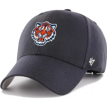 Niebieska, regulowana czapka z zakrzywionym daszkiem MVP z logo Detroit Tigers MLB od marki 47