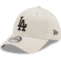 bezowa-zakrzywiona-czapka-39thirty-league-essential-los-angeles-dodgers-mlb-od-new-era