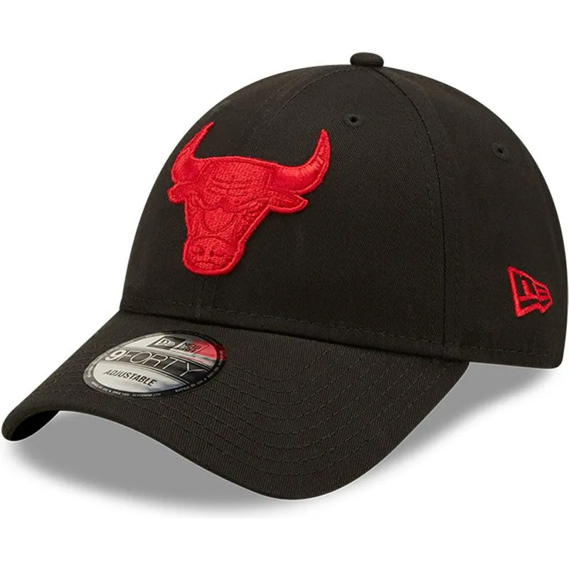 czapki-curva-czarny-tasma-regulowana-9forty-neon-pack-chicago-bulls-nba-new-era