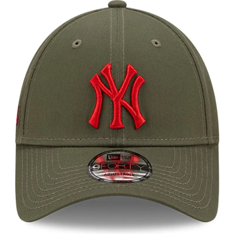 czapki-curva-zielony-tasma-regulowana-9forty-stadium-food-new-york-yankees-mlb-new-era