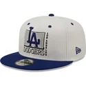 czapki-plana-szary-snapback-9fifty-white-crown-los-angeles-dodgers-mlb-new-era