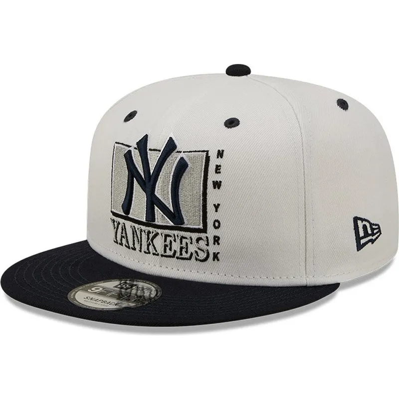 czapki-plana-bialy-snapback-9fifty-white-crown-new-york-yankees-mlb-new-era
