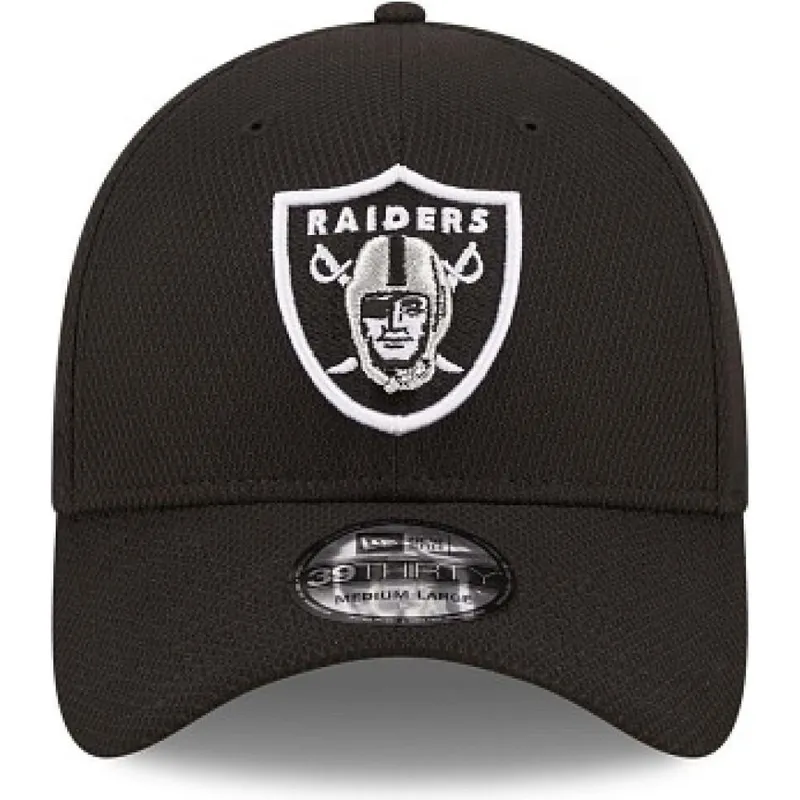 czapki-curva-czarny-dopasowany-39thirty-diamond-era-las-vegas-raiders-nfl-new-era